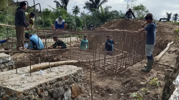 Pembangunan Jembatan Garuda, Kodim 1417/Kendari Perkuat Struktur Pondasi