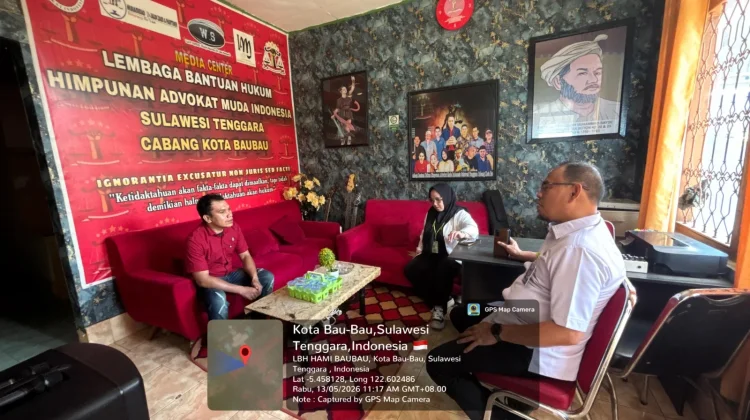 Kemenkum Sultra Laksanakan Monitoring Pelaksanaan Bantuan Hukum di LBH HAMI