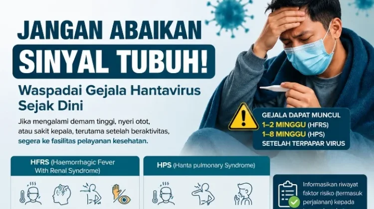 Demam Tinggi Bisa Menjadi Gejala Awal Hantavirus