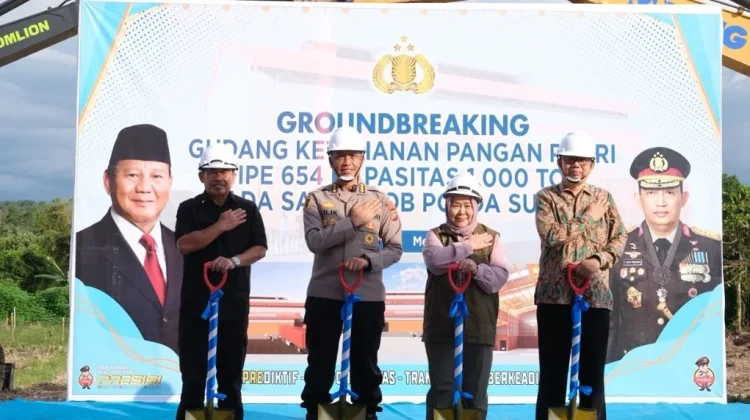 Ground Breaking Gudang Ketahanan Pangan 1.000 Ton di Satbrimob Sultra