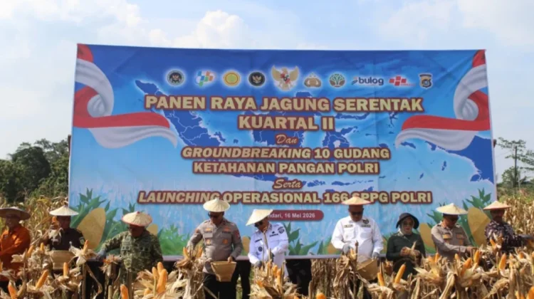 Gubenur Sultra Apresiasi Panen Raya Jagung Serentak Polda Sultra
