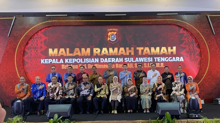 Kemenkum Sultra Hadiri Malam Ramah Tamah Kapolda Sultra