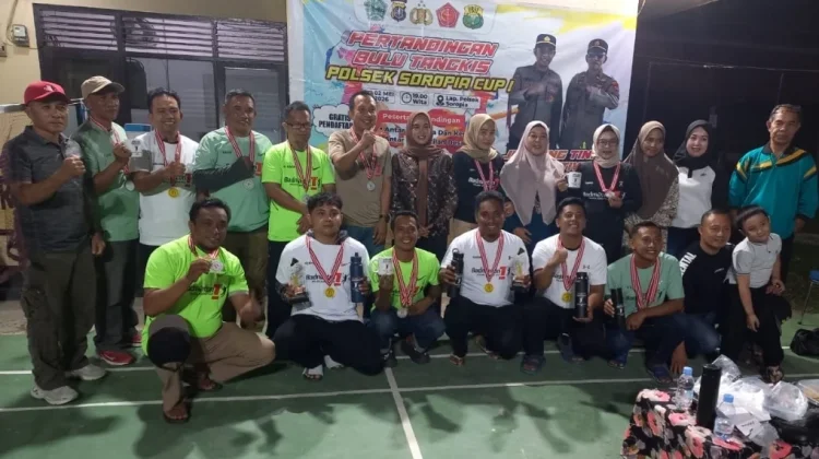 Turnamen Bulu Tangkis Polsek Soropia Cup I Tahun 2026 Sukses Digelar