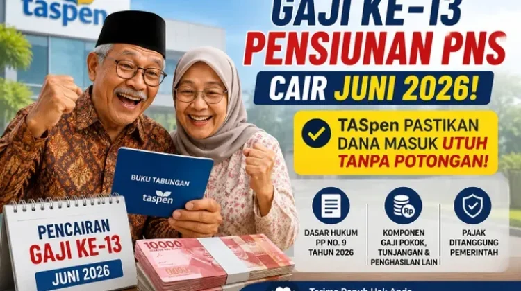 PT Taspen (Persero) Mulai Salurkan Gaji Ketiga Belas untuk Pensiunan ASN Mulai 2 Juni