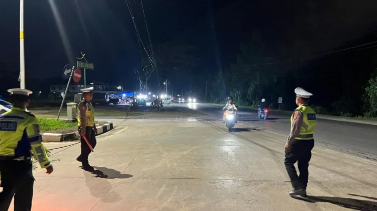 Antisipasi Balap Liar, Ditlantas Polda Sultra Patroli Akhir Pekan