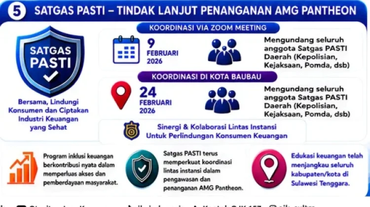 OJK Sultra Perkuat Pengawasan Aktivitas Keuangan