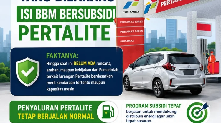 Informasi Larangan Pertalite Kendaraan Merk Tertentu Per 1 Juni 2026 Tidak Benar