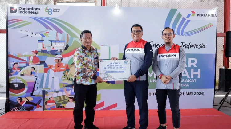 Pertamina  Salurkan Paket Sembako Masyarakat Pra Sejahtera di Maesa Bitung
