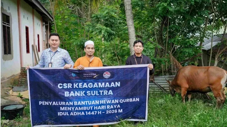 Bank Sultra Salurkan CSR 23 Ekor Sapi Kurban ke Seluruh Wilayah Sultra