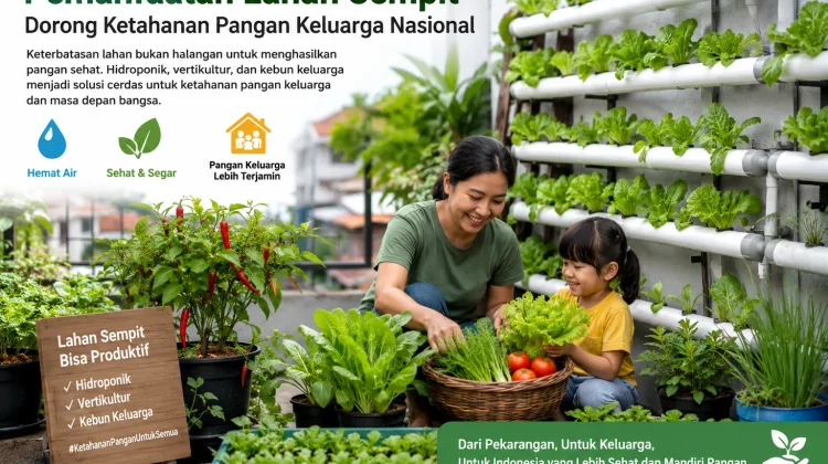 Kiprah Indonesia: Pemanfaatan Lahan Sempit Dorong Ketahanan Pangan Keluarga
