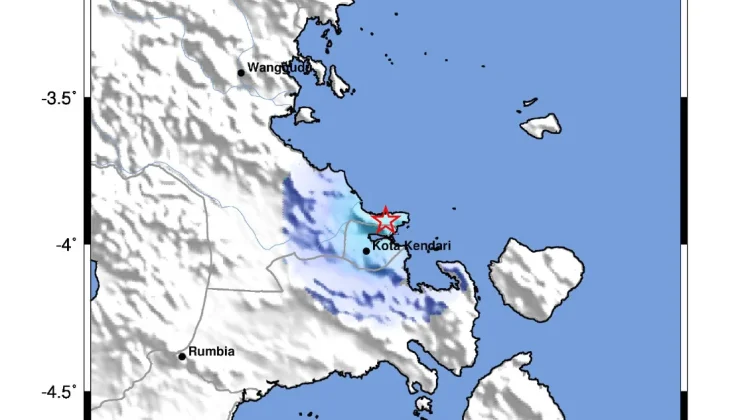 Kendari Diguncang Gempa Tektonik Berskala 3.2