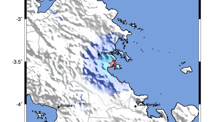 BMKG: Gempa Tektonik Bermagnitudo 3,2 Guncang Konawe Utara