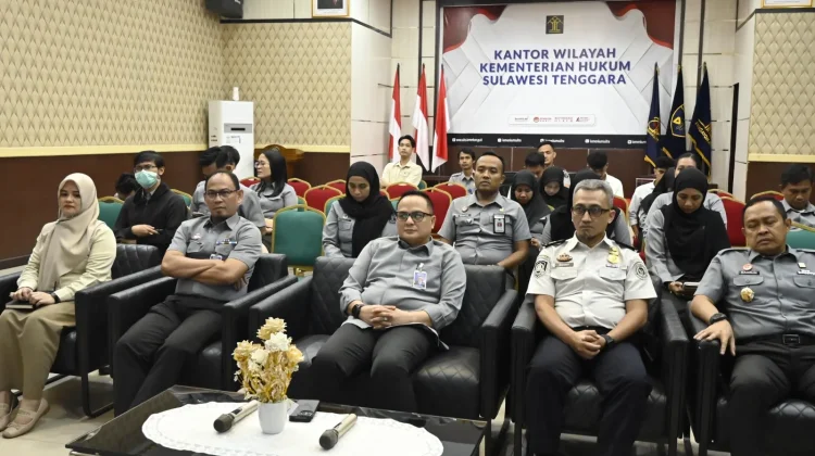 Kemenkum Sultra Ikuti Konsolidasi Pelayanan Publik