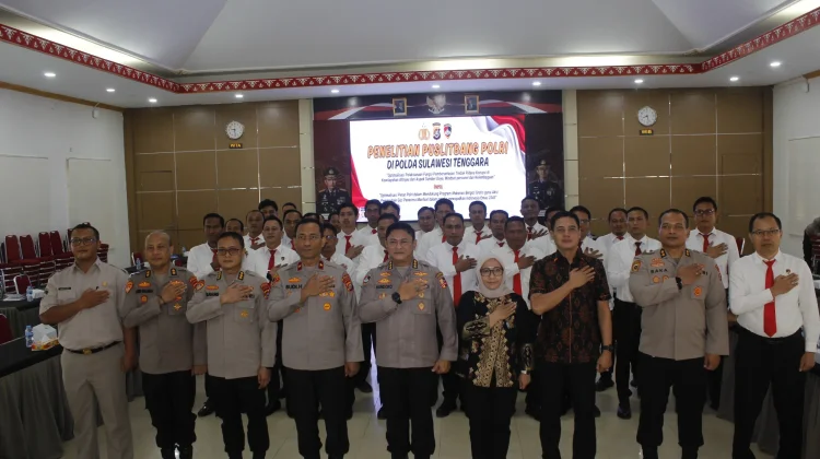 Sambut Tim Mabes Polri dan BRIN, Wakapolda Sultra Dorong Penguatan Kinerja Anggota