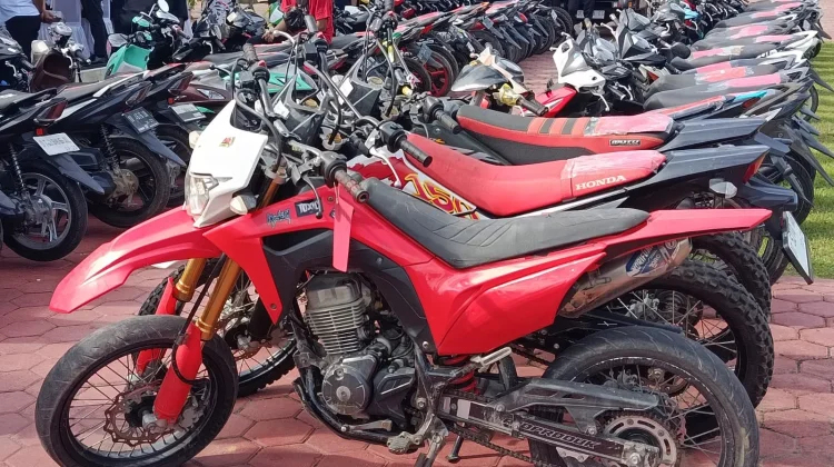 Polda Sultra Amankan 105 Kendaraan Hasil Ungkap Curanmor