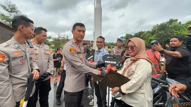Kapolda Sultra Serahkan Kendaraan Hasil Ungkap Curanmor