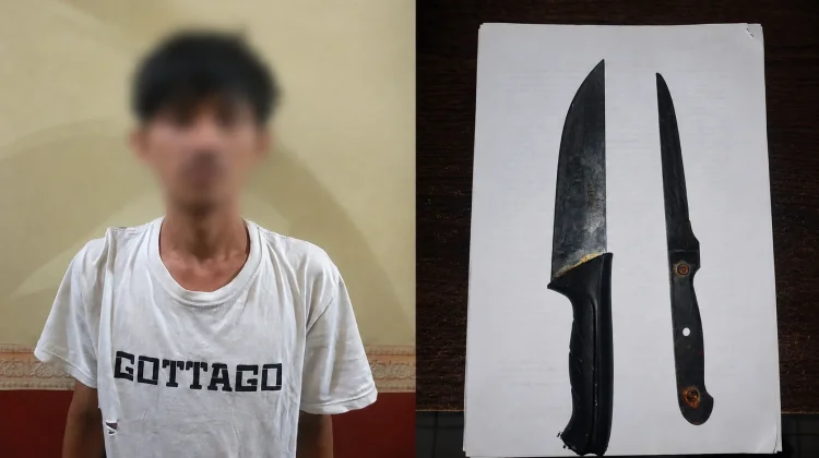 Mengamuk Pakai Sajam di Rumah Keluarga, Seorang Pria Diringkus Polisi