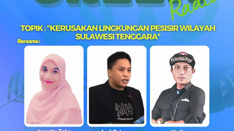 RRI Kendari Kupas Tuntas Kerusakan Pesisir Sultra lewat Green Radio