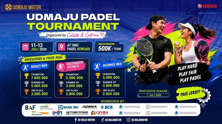 Turnamen Padel UD Maju Siap Ramaikan Kendari