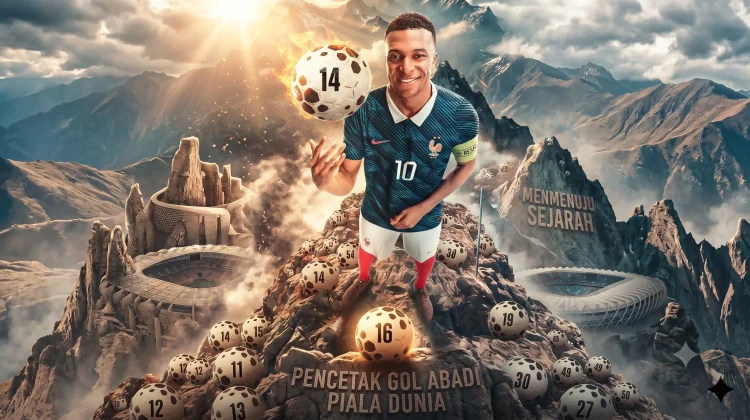 Selangkah Lagi, Kylian Mbappe Bidik Takhta Raja Gol Piala Dunia