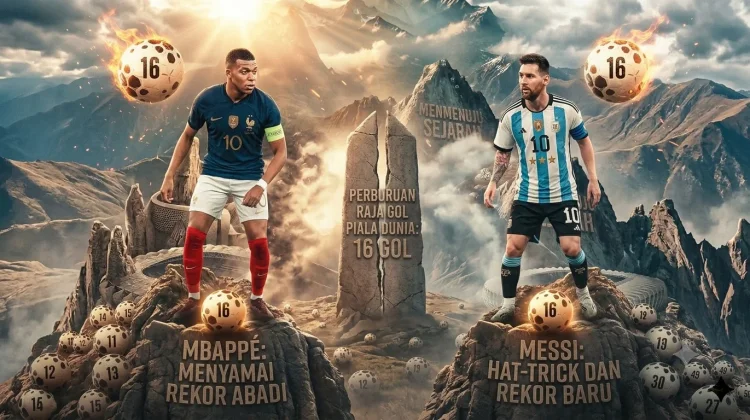 Messi dan Mbappe Saling Sikut Rebut Takhta Raja Gol Piala Dunia