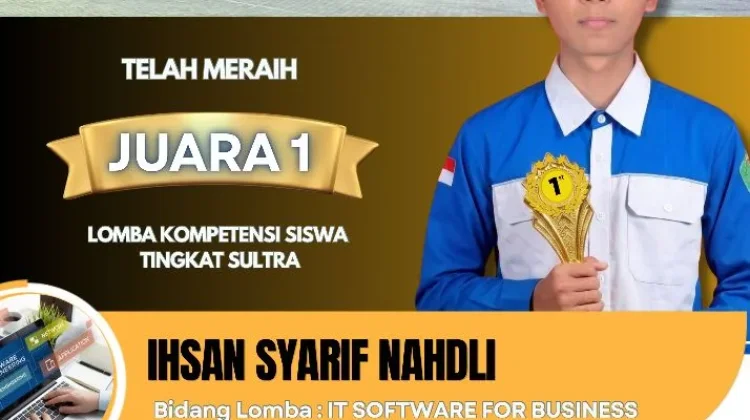 Tiga Siswa SMKN 6 Kendari Borong Juara 1 LKS Tingkat Sultra