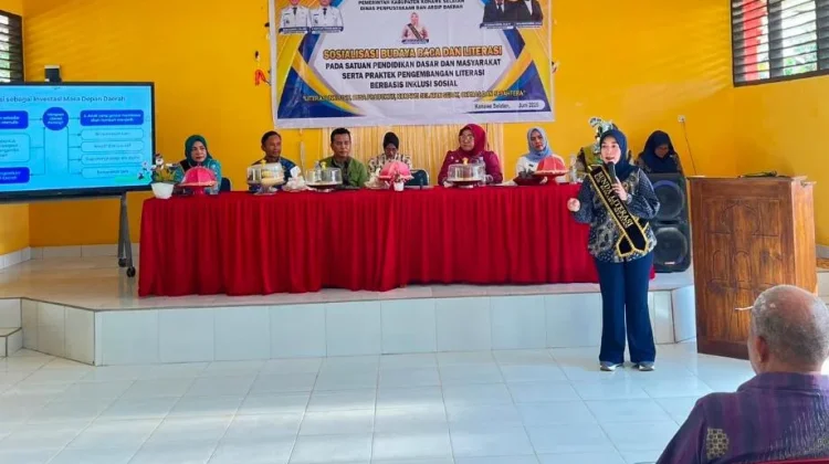 Dinas Perpustakaan Konsel Gelar Sosialisasi Berbasis Inklusi Sosial