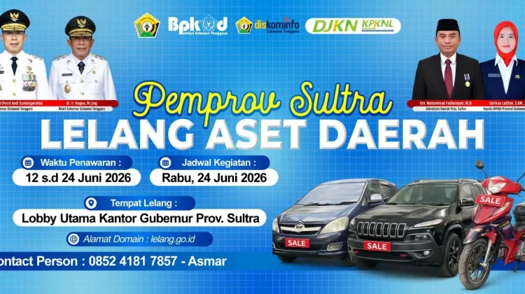 Pemprov Sultra Lelang 27 Unit Randis untuk Optimalisasi Aset Daerah