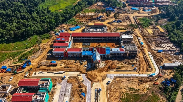 SMA Unggul Garuda Sultra Progres Pembangunannya Mencapai 60 Persen
