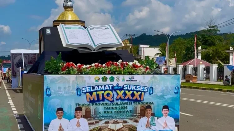 Pawai Kendaraan Hias, Warnai Pembukaan MTQ XXXI Provinsi 2026 di Konawe