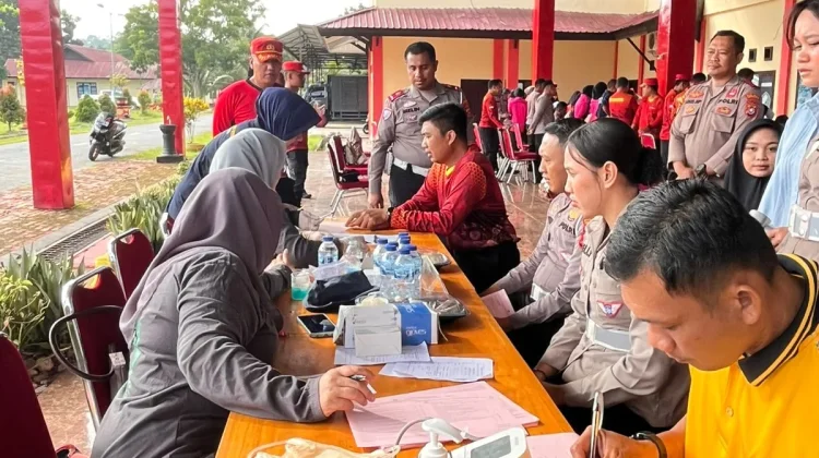 48 Kantong Darah Terkumpul, SPN Polda Sultra Bantu PMI Bhayangkara