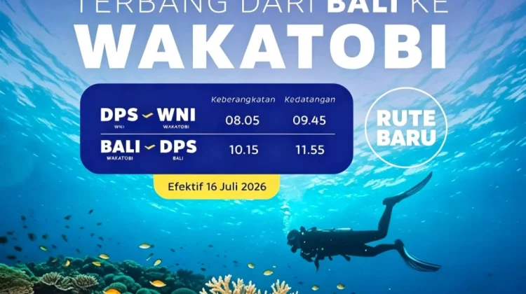 Jadwal dan Tarif Pesawat TransNusa Rute Bali-Wakatobi