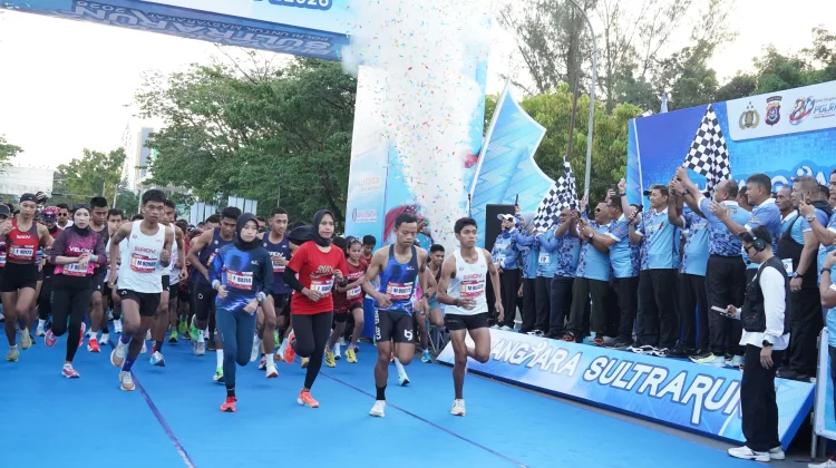 Bhayangkara Sultra Run Satukan Ribuan Warga di Kendari
