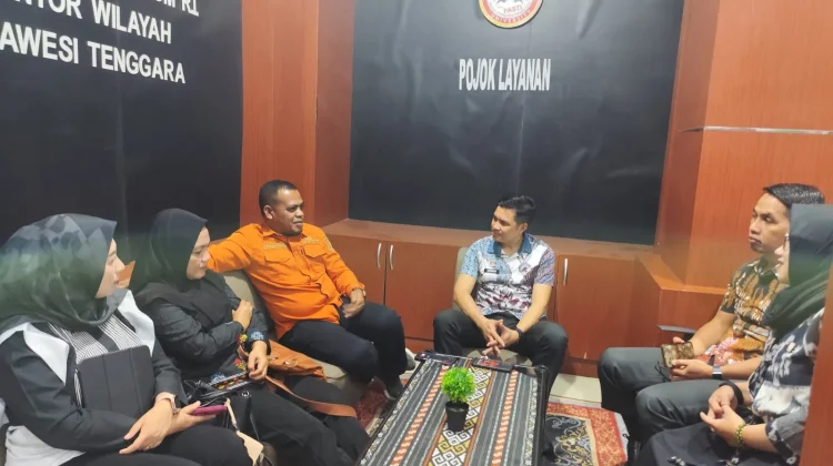 Matangkan Penyusunan Raperda, Sekwan DPRD Konkep Sambangi Kanwil Kemenkum Sultra