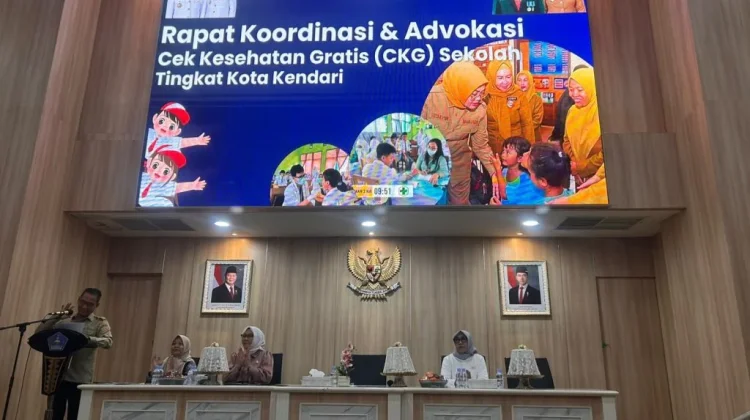 Sekda Kendari Buka Rakor dan Advokasi Cek Kesehatan Gratis Anak Usia Sekolah
