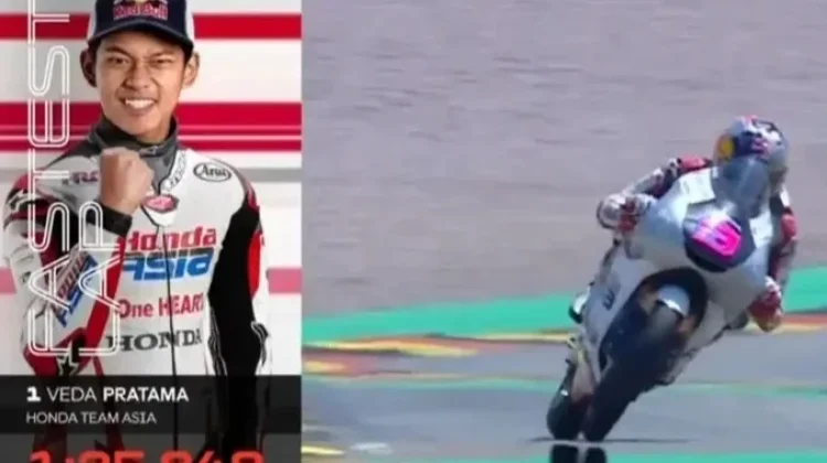 Veda Ega Pratama Tercepat di Practice Moto3 Jerman 2026