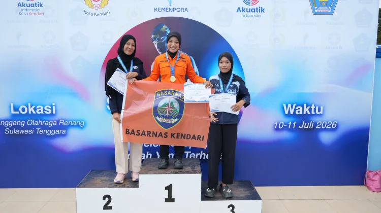 Rescuer KPP Kendari Borong Delapan Medali di Aquatic Sprint Challenge 2026