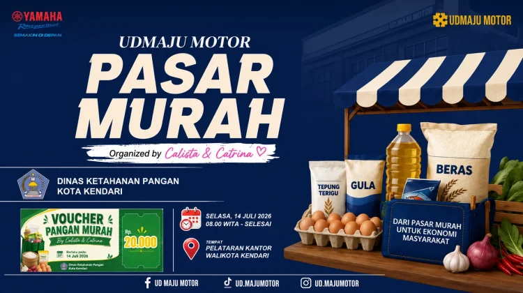 UD Maju Motor Hadirkan Pasar Murah untuk Warga Kendari