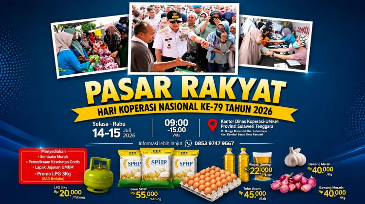 Pasar Rakyat Harkopnas Hadirkan Sembako Murah