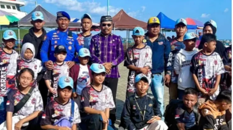 Kapolres Wakatobi Beri Motivasi Atlet jelang Kejuaraan Karate Daerah