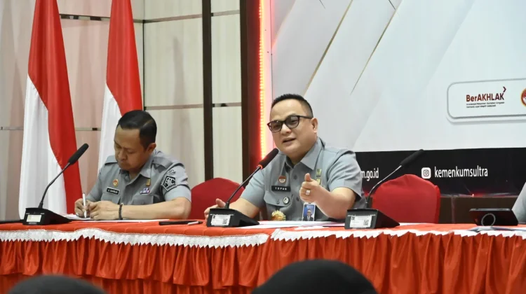 Kakanwil Kemenkum Sultra Pimpin Diskusi, Pastikan Kesiapan Peringatan HUT RI