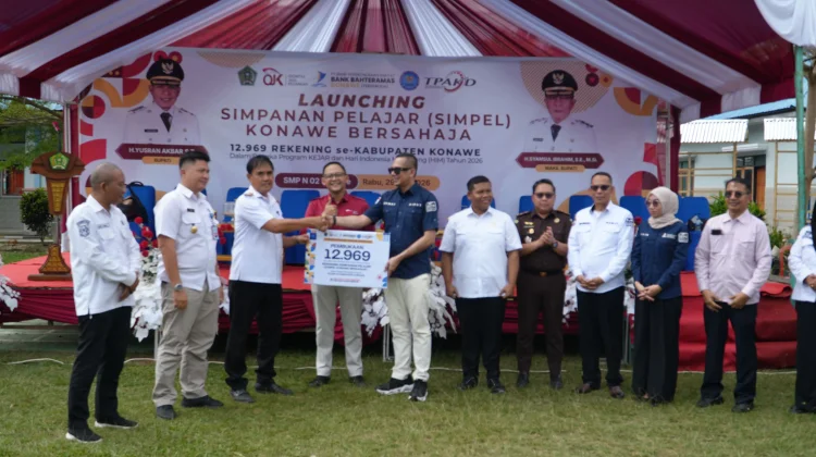 OJK Sultra dan Pemda Konawe Luncurkan 12.969 Rekening Simpanan Pelajar