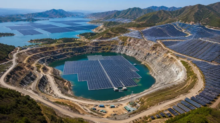 China Ubah Bekas Tambang dan Waduk Menjadi Pembangkit Listrik Surya