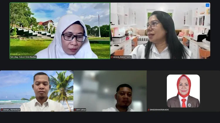 Kemenkum Sultra Harmonisasi Raperwali Sekolah Rakyat Kota Baubau