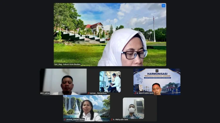 Kemenkum Sultra Harmonisasi Raperwali Kota Baubau