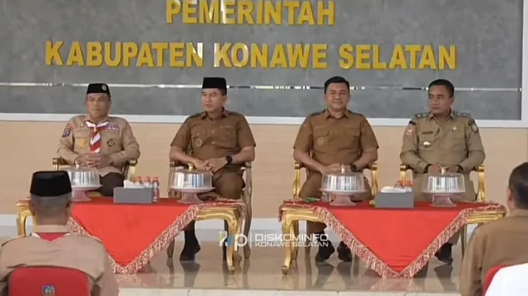 Bupati Konsel Lepas Kontingen Pramuka ke Jambore Nasional 2026