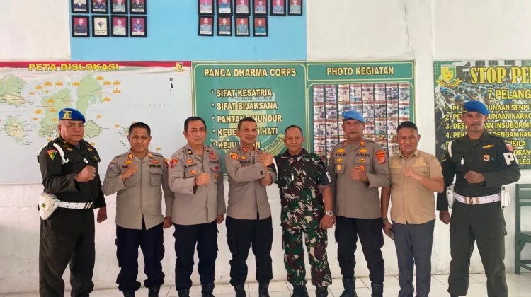 Kapolres Baubau Perkuat Sinergitas TNI-Polri lewat Silaturahmi