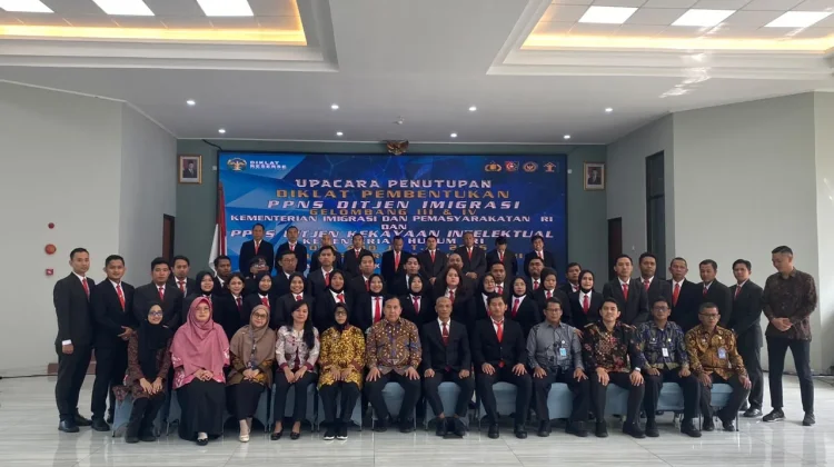 Dua Perwakilan Kanwil Kemenkum Sultra Lulus Diklat PPNS Kekayaan Intelektual