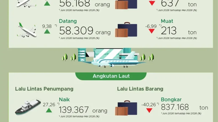 Penumpang Angkutan Udara Domestik di Sultra Naik 8,56 persen