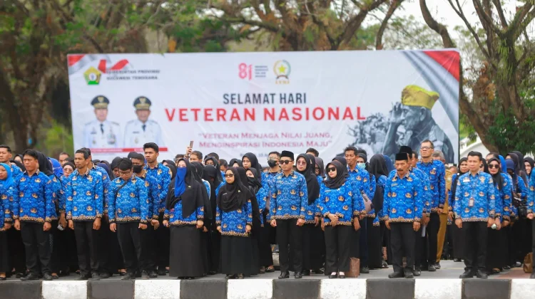 Peserta Upacara Harvetnas 2026 Hadir Lengkap di Kantor Gubernur Sultra